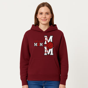 Glitter Volleyball Mom Decal | Stylish Sports Mom Sticker | Perfect Gift for Volleyball Lovers | Red & Black Design - Hoodie 1758728343098.jpg