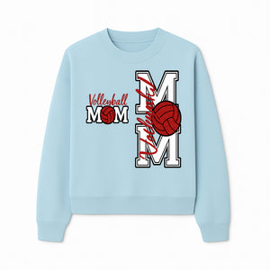 Glitter Volleyball Mom Decal | Stylish Sports Mom Sticker | Perfect Gift for Volleyball Lovers | Red & Black Design - Sweatshirt 1758728346625.jpg