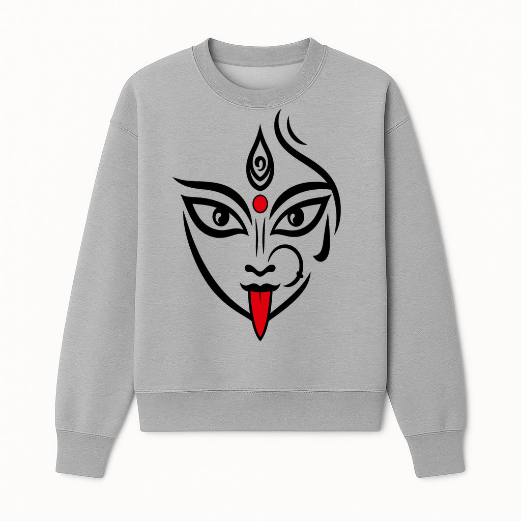 Kali Art Print - Black and Red Hindu Goddess Wall Decor, Spiritual Home Decoration, Eastern Aesthetic, Bohemian Style - Sweatshirt 1758730679378.jpg