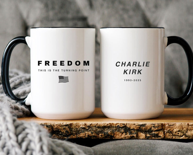 Charlie Kirk Mug Turning Point Usa Coffee Cup Freedom Gift Coffee Mug Justice For Charlie Freedom Of Speech I Am Charlie Kirk Mug Patriotism 1758766952257.jpg