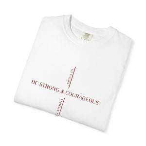 Turning Point Joshua 19 Comfort Colors Shirt Be Strong And Courageous Tee Christian God Shirt Bible Verse Cross Tee Usa Faith Gift 1758769851353.jpg