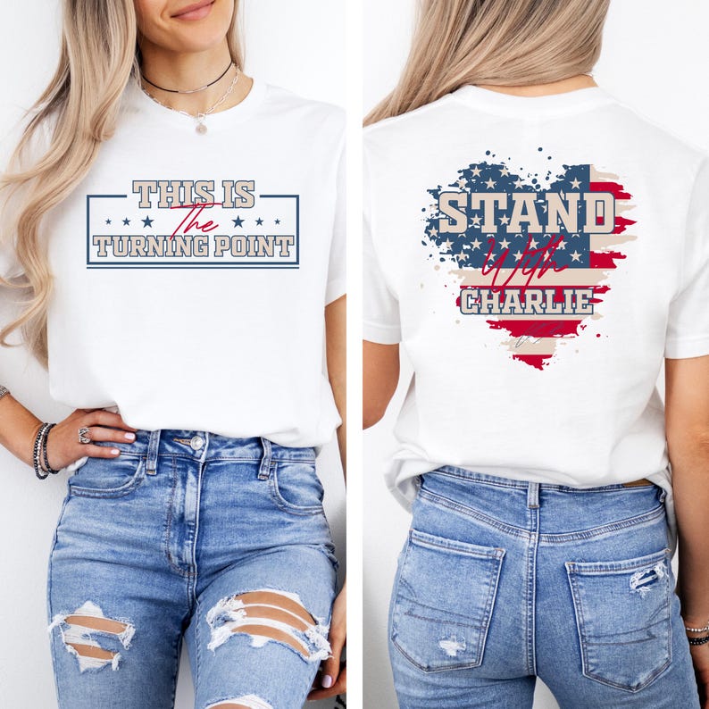 Charlie Kirk Freedom Shirt This Is The Turning Point 2 Sided Shirt Conservative Gift Patriotic Justice For Charlie Kirk Freedom Shirt 1758776976555.jpg