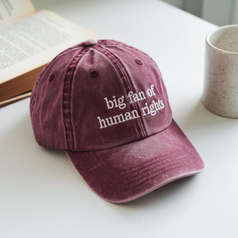 Big Fan Of Human Rights Hat Equality And Social Justice Protest Hat Polotical Protest For Activists Anti Trump Dad Cap Embroidered Hat 1759112766695.jpg