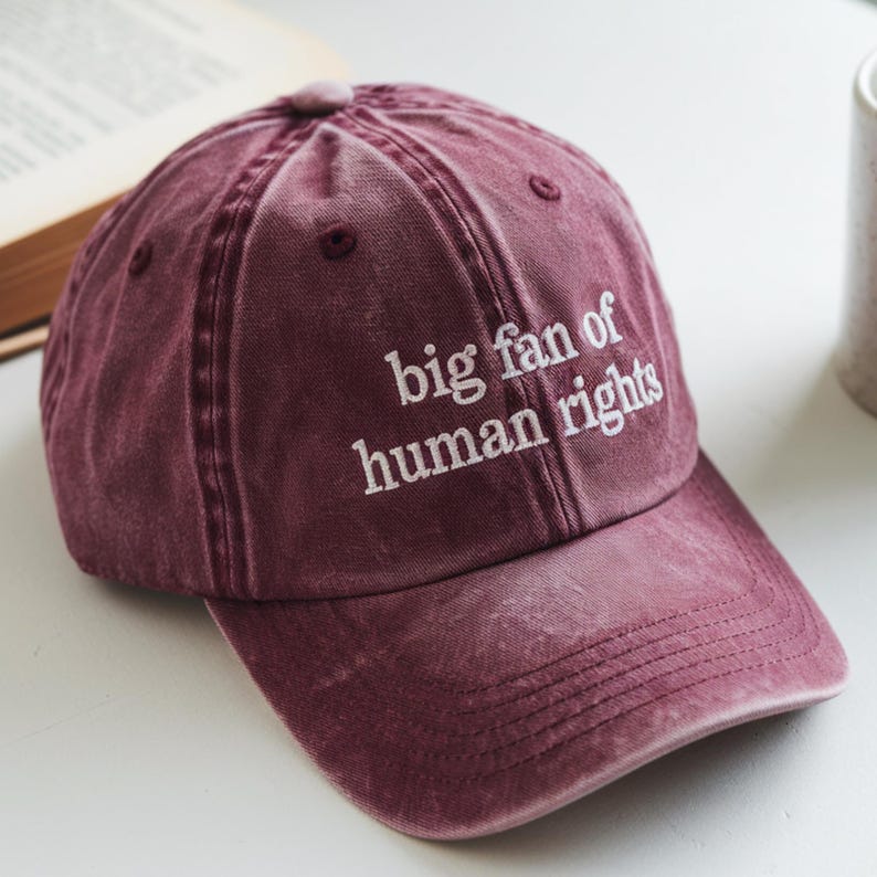 Big Fan Of Human Rights Hat Equality And Social Justice Protest Hat Polotical Protest For Activists Anti Trump Dad Cap Embroidered Hat 1759112772444.jpg