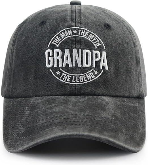 Grandpa The Man The Myth The Legend Hat For Men Funny Adjustable Cotton Embroidered Grandfather Baseball Cap 1759130990675.png