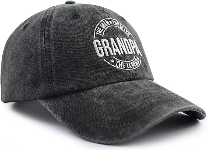 Grandpa The Man The Myth The Legend Hat For Men Funny Adjustable Cotton Embroidered Grandfather Baseball Cap 1759130990693.png