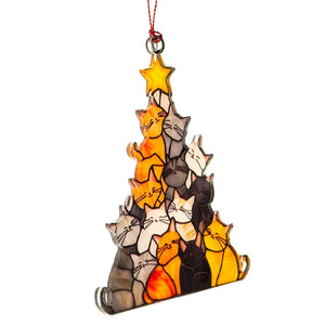 Cat Lover Gifts For Women Cute Cat Ornaments Funny Christmas Ornaments 2025 Cats Tree Christmas Decor Black Orange Cats Ornaments 1759134517299.jpg