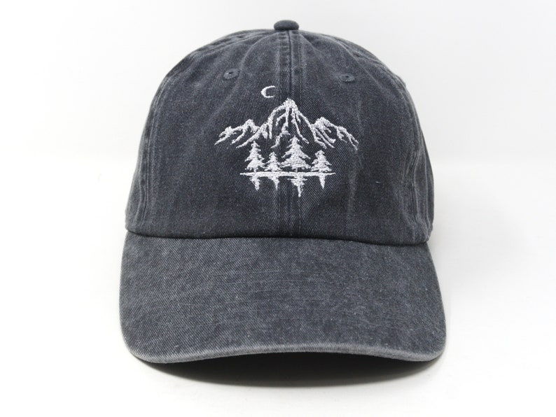 Mountain Forest Embroidered Baseball Cap Curved Brim Sun Hat Summer Shade Cap 1759136614519.png