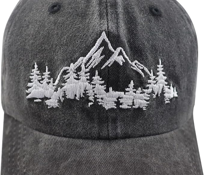 Mountain Trees Hat For Men Women Funny Adjustable Cotton Embroidered Camping Hiking Explore Outdoor Baseball Cap 1759136691808.png