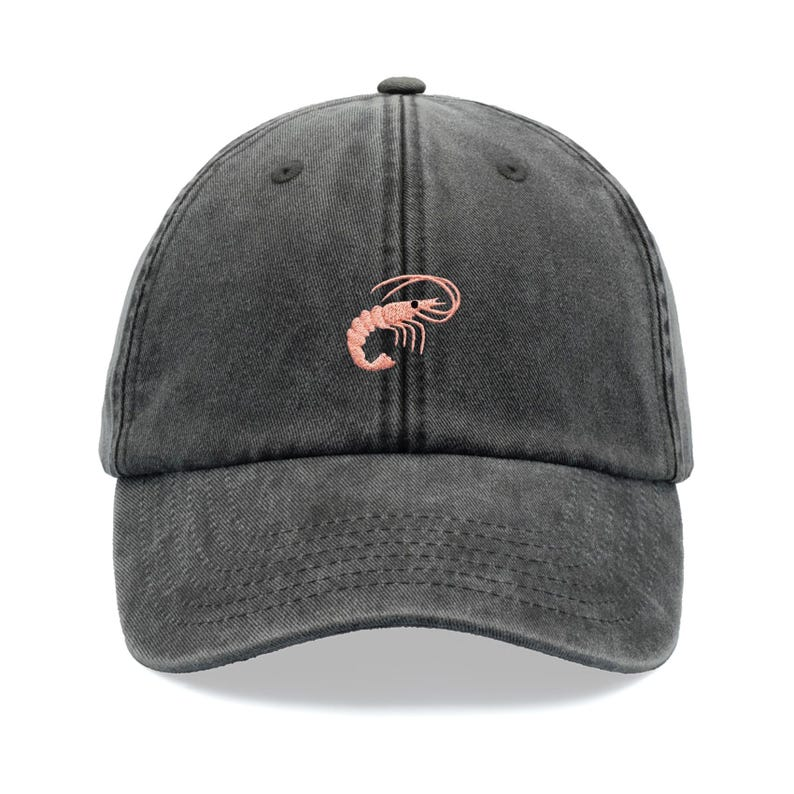 Shrimp Baseball Cap Vintage Washed Unisex Dad Hat Adjustable Funny Faded Sports Sun Fathers Day Fishing Fisherman Prawn Funny 1759137033895.png
