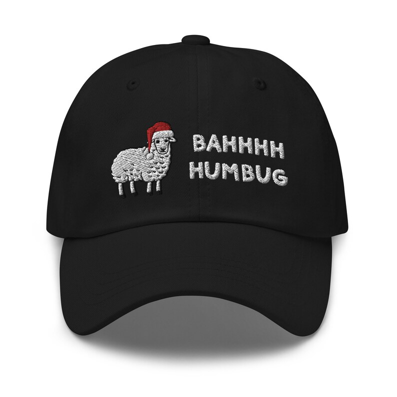 Bah Humbug Funny Christmas Dad Hat Festive Holiday Baseball Cap 1759201334488.png