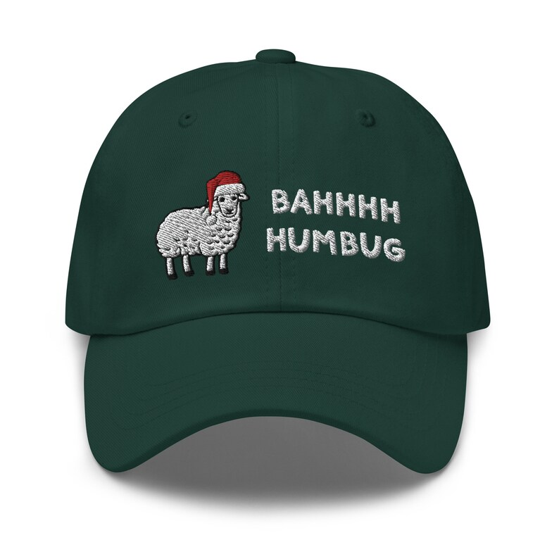 Bah Humbug Funny Christmas Dad Hat Festive Holiday Baseball Cap 1759201334495.png