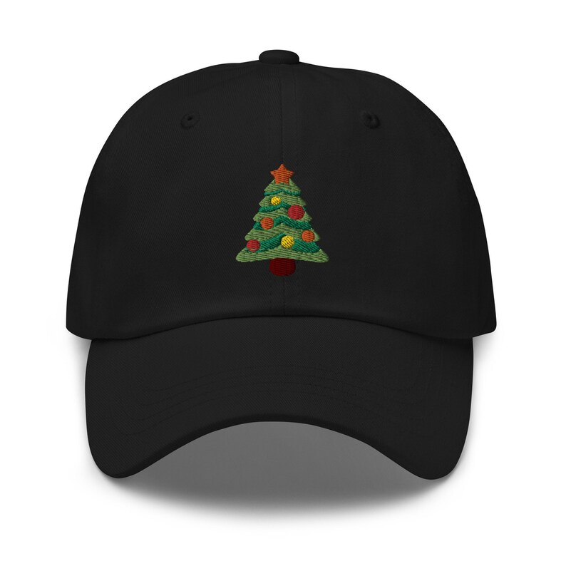 Christmas Tree Embroidered Dad Hat Embroidered Christmas Unisex Cap Christmas Dad Cap Women Christmas Gift Hat Embroidered Xmas Tree Hat 1759202055372.png