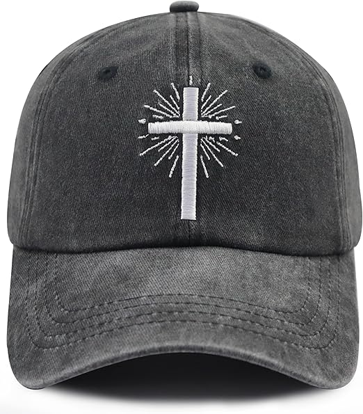 Cross Hat For Men Women Adjustable Cotton Embroidered Christian Baseball Cap 1759202203567.png