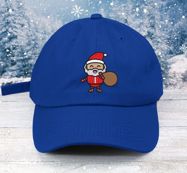 Embroidered Santa Baseball Cap Kawaii Christmas Hat 1759204396281.png