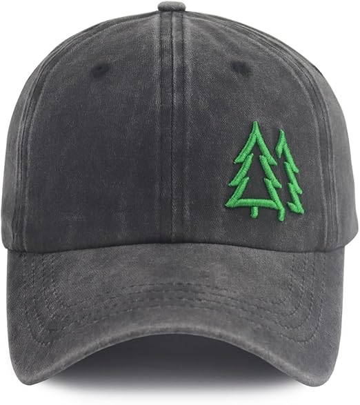 Pine Trees Hats For Men Women Adjustable 3d Embroidered Cotton Outdoors Baseball Cap 1759205983995.png