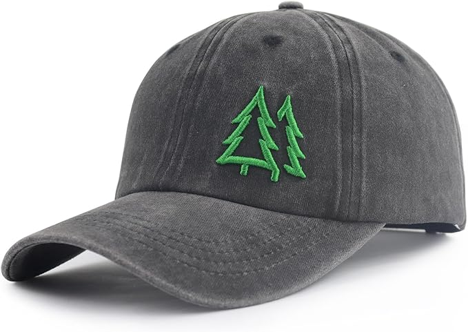 Pine Trees Hats For Men Women Adjustable 3d Embroidered Cotton Outdoors Baseball Cap 1759205984013.png
