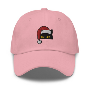 Santa Cat Embroidered Baseball Cap Christmas Cat Hat Black Cat Cap Christmas Gift Hat 1759206123135.png