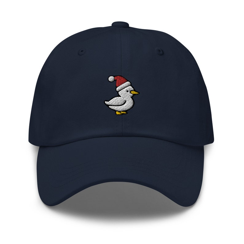 Santa Duck Embroidered Dad Hat Christmas Baseball Cap Gift 1759206317877.png