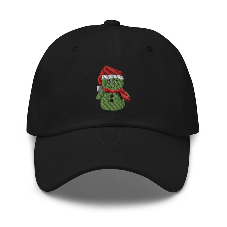 Snowman Grinch Christmas Baseball Cap Holiday Festive Headwear 1759206635575.png