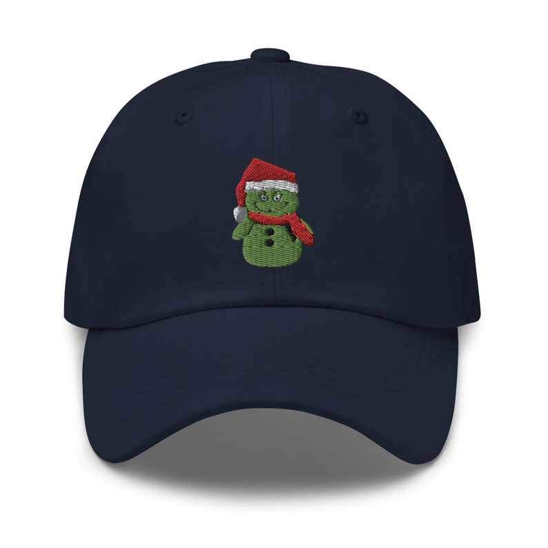 Snowman Grinch Christmas Baseball Cap Holiday Festive Headwear 1759206635650.png