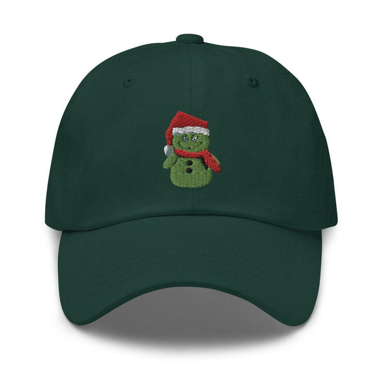 Snowman Grinch Christmas Baseball Cap Holiday Festive Headwear 1759206635699.png
