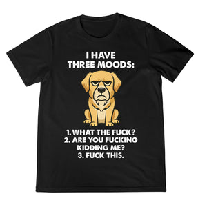 Funny Golden Retriever Shirt   Three Moods Dog Graphic Tee Sarcastic Humor T Shirt For Dog Lovers 1759225520113.jpg