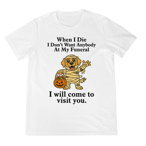 Funny Golden Retriever Halloween Shirt   Mummy Dog Graphic Tee Sarcastic Funeral Joke T Shirt Hoodie Sweatshirt 1759226213340.jpg
