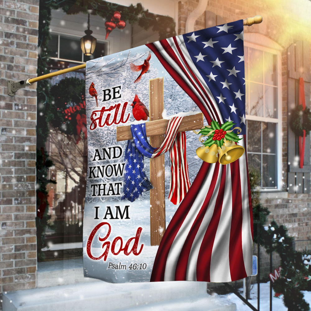 Jesus Christ Cross Flag Be Still And Know That I Am God Christmas Flag 1759285116000.jpg