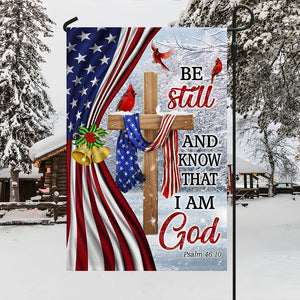 Jesus Christ Cross Flag Be Still And Know That I Am God Christmas Flag 1759285116598.jpg