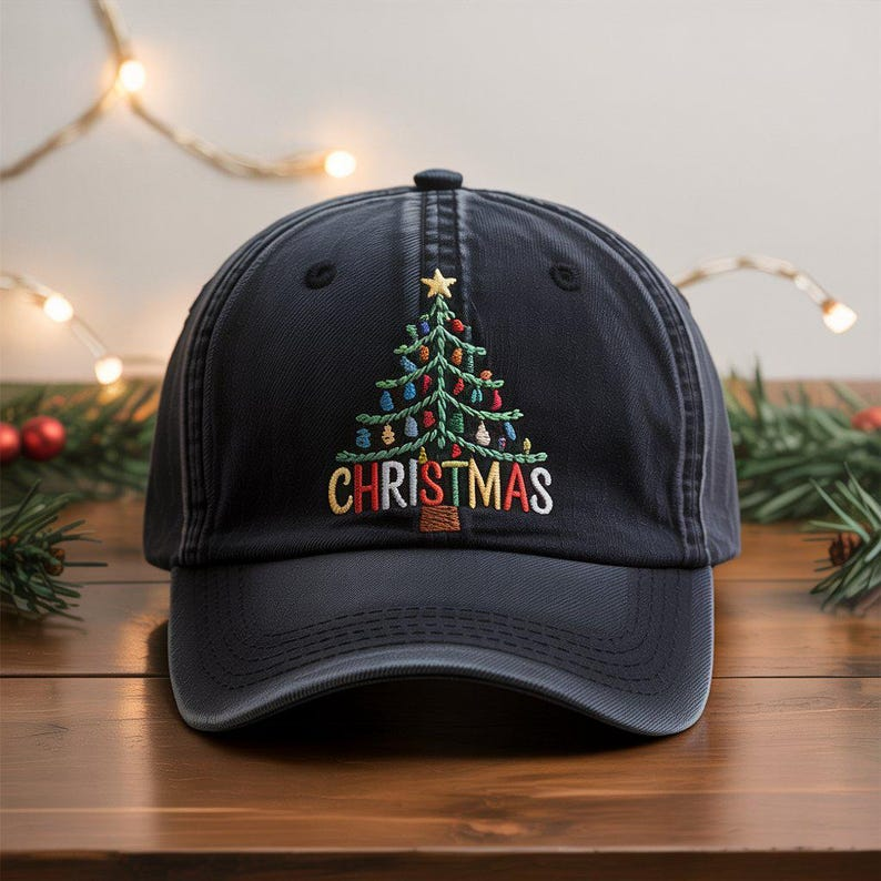 Christmas Tree Embroidered Hat Merry And Bright Embroidered Cap Merry Christmas Hat Winter Gift 1759376237339.png