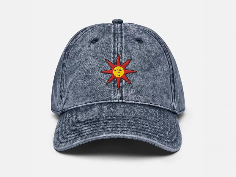 Embroidered Dark Souls Cap Solaire Praise The Sun Gamer Gift 1759376943779.png