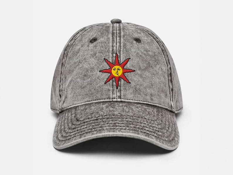 Embroidered Dark Souls Cap Solaire Praise The Sun Gamer Gift 1759376943805.png