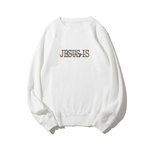 Jesus Is King Embroidery Unisex Crewneck Sweatshirt 1759377219543.png
