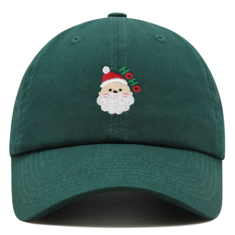 Embroidered Santa Face Dad Hat   Christmas Baseball Cap 1759377311182.png