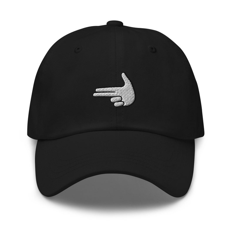 Finger Gun Embroidered Dad Hat Embroidered Unisex Hat Dad Cap Adjustable Baseball Cap Gift For Him 1759377441087.png