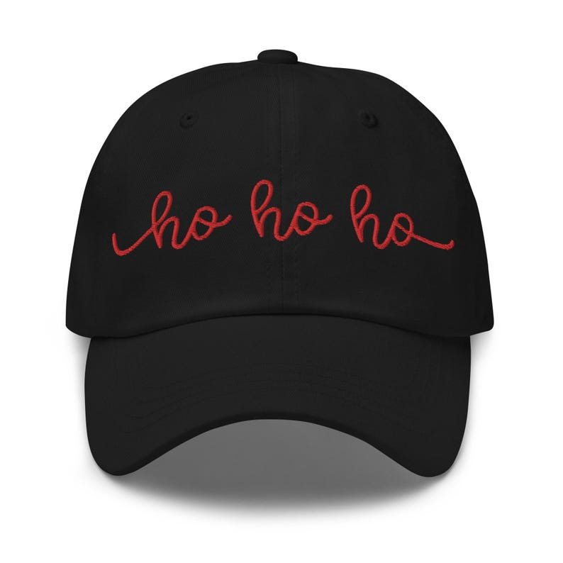 Ho Ho Ho Dad Hat With Embroidery   Christmas Dad Hat   Santa Hat   Christmas Cap   Holiday Cheers Hat 1759378027098.png