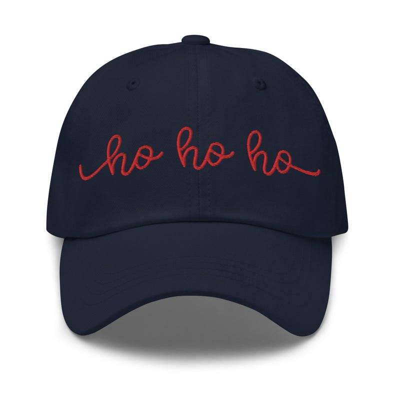 Ho Ho Ho Dad Hat With Embroidery   Christmas Dad Hat   Santa Hat   Christmas Cap   Holiday Cheers Hat 1759378027103.png