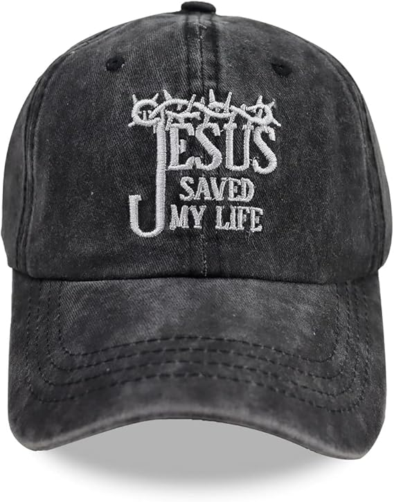Jesus Saved My Life Unisex Adult Adjustable Denim Dad Hat 1759378297365.png