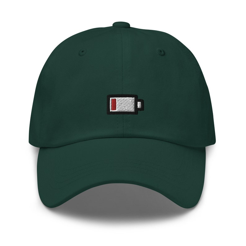 Low Battery Embroidered Dad Hat Unisex Cotton Twill Cap 1759378362247.png