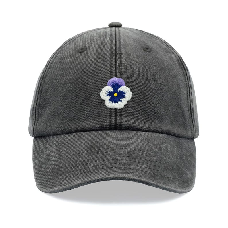Pansy Flower Baseball Cap Vintage Washed Cotton Unisex Dad Hat Adjustable Funny Faded Sports Sun Mothers Day Mum Cute Summer Gardener 1759378894703.png