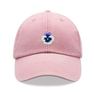 Pansy Flower Baseball Cap Vintage Washed Cotton Unisex Dad Hat Adjustable Funny Faded Sports Sun Mothers Day Mum Cute Summer Gardener 1759378894852.png