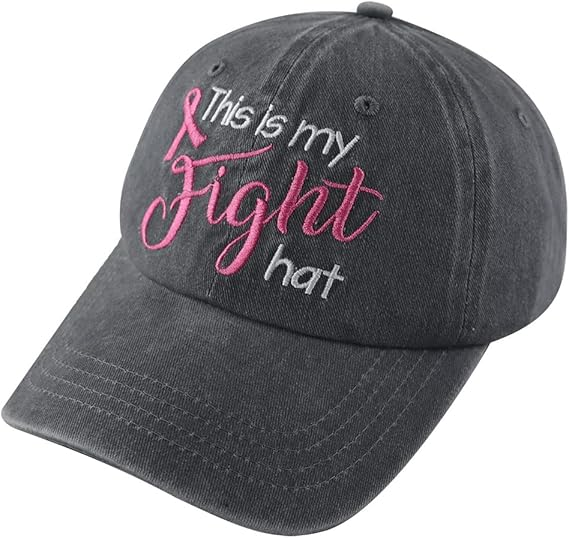 This Is My Fight Hat Distressed Cotton Adjustable Embroidered Pink Ribbon Breast Cancer Baseball Cap 1759379867011.png