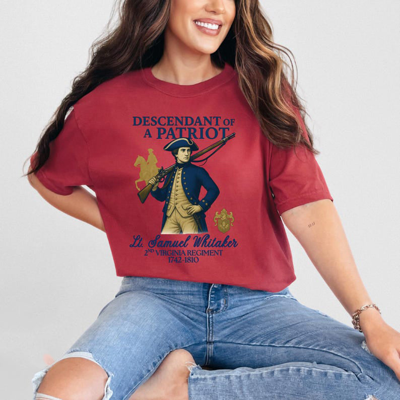 Custom Descendant Of A Patriot Tshirt Daughters Of The American Revolution Or Sons Of The American Revolution Shirt Dar Shirt Sar Shirt 1759390654159.jpg