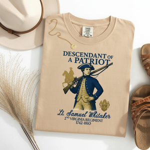 Custom Descendant Of A Patriot Tshirt Daughters Of The American Revolution Or Sons Of The American Revolution Shirt Dar Shirt Sar Shirt 1759390654527.png