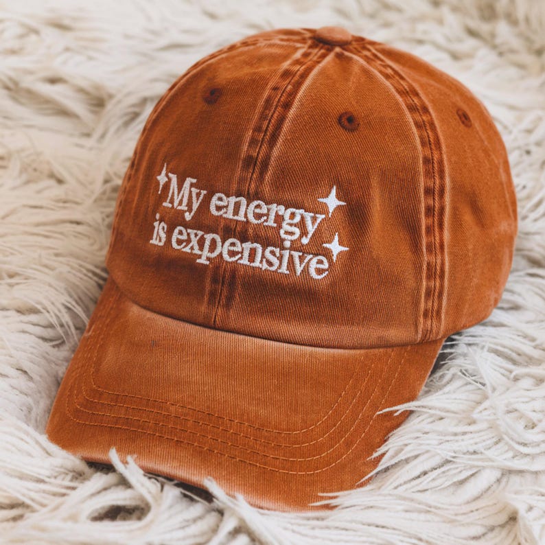 My Energy Is Expensive Embroidered Hat Showgirl Baseball Cap Showgirl Era Hat Gift For Fans Album Gifts Country Music Fan Gift 1759392276542.jpg