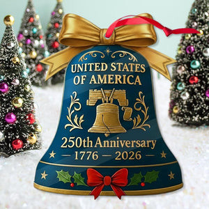 Usa 250th Anniversary Ornament 1776 2026 Liberty Bell Keepsake Patriotic America 250 Years Semiquincentennial Christmas Decor Historical 1759461389267.jpg