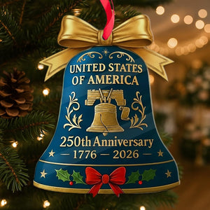 Usa 250th Anniversary Ornament 1776 2026 Liberty Bell Keepsake Patriotic America 250 Years Semiquincentennial Christmas Decor Historical 1759461389406.jpg