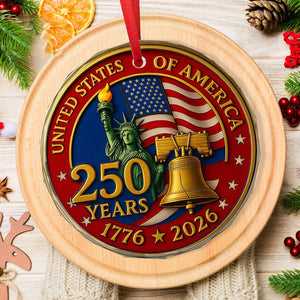 250 Years Of America Ornament 1776 2026 Liberty Bell Decoration Patriotic Ornament American Independence Day Giftjuly 4 Decor 1759461732556.jpg