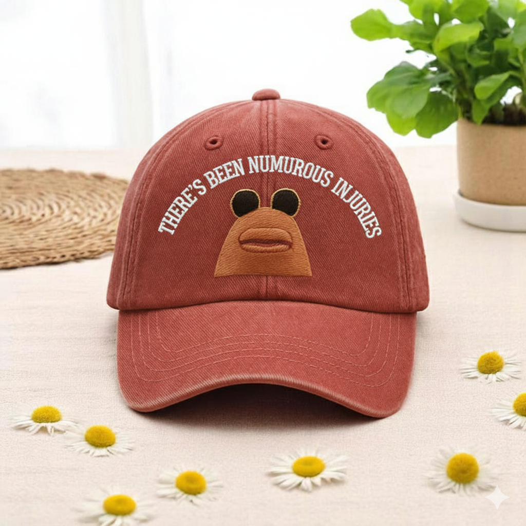 Marcus The Worm Embroidered Baseball Hat Funny Meme Washed Cap 1759475346346.png